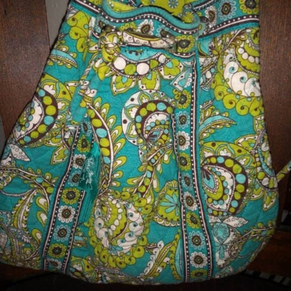 FLASH SALE* Vera Bradley Retired Peacock Bag Drawstring Pouch - Picture 6 of 9